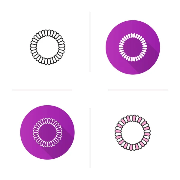 Set di icone in stile colore — Vettoriale Stock