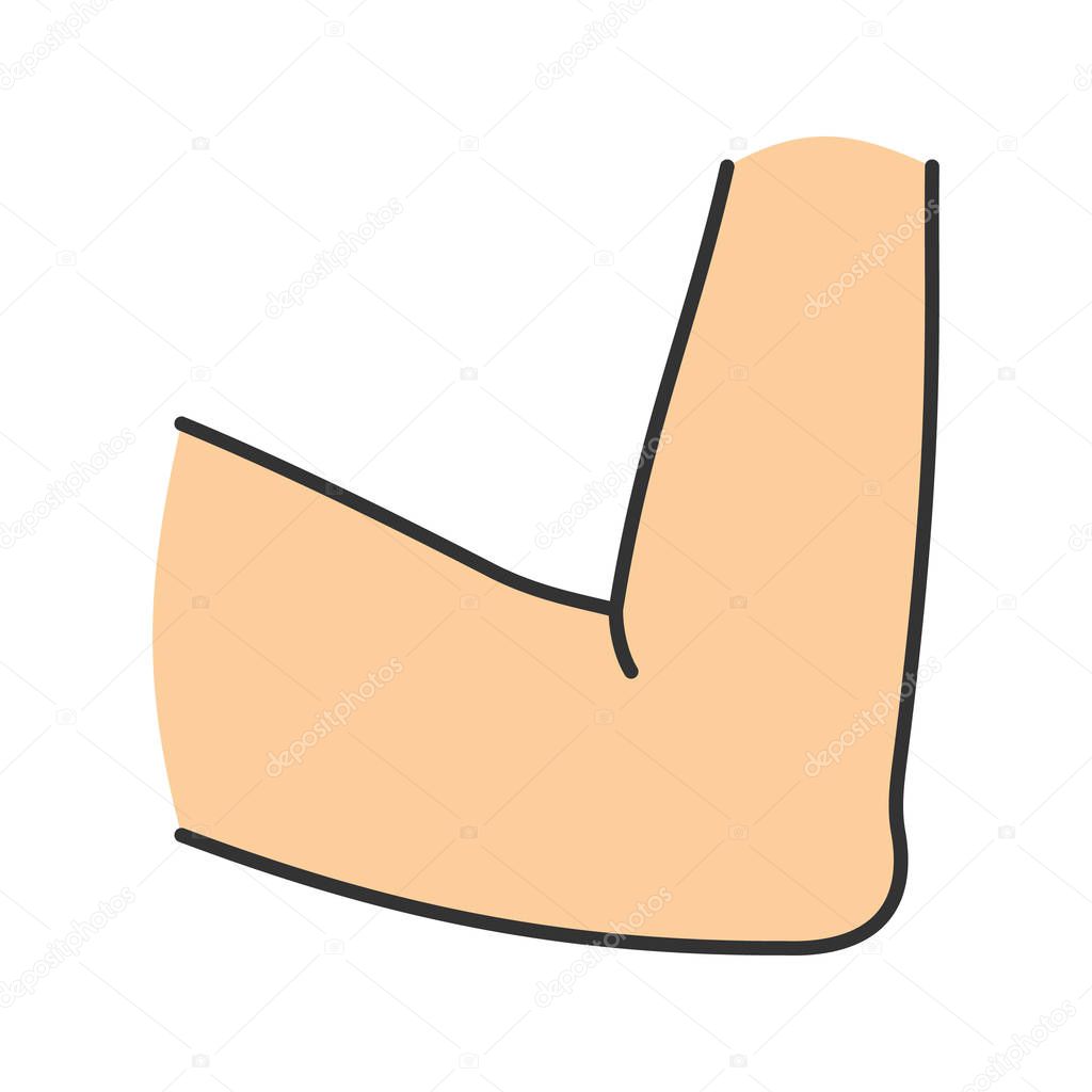 Flat color icon, vector illustration