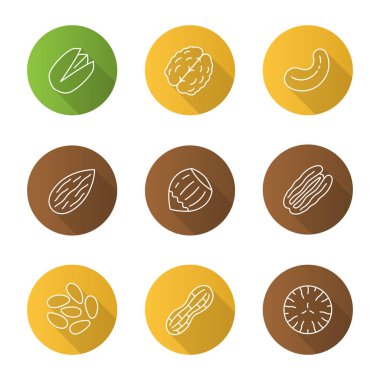 Doğrusal uzun gölge simgesi