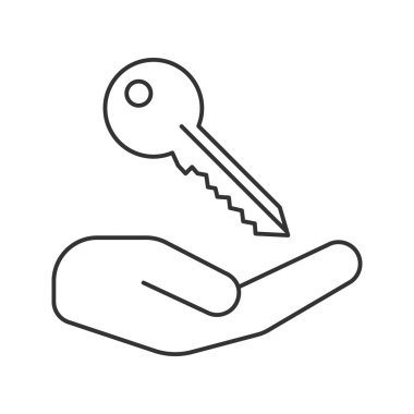 İnce çizgi tasarım simgesi