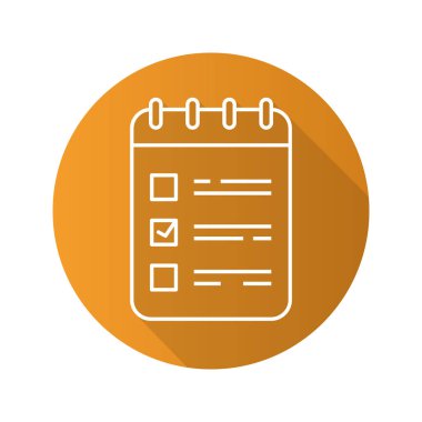 Doğrusal uzun gölge simgesi