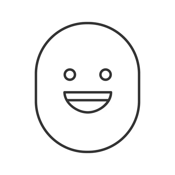 Emoticon glyph kleur pictogram — Stockvector