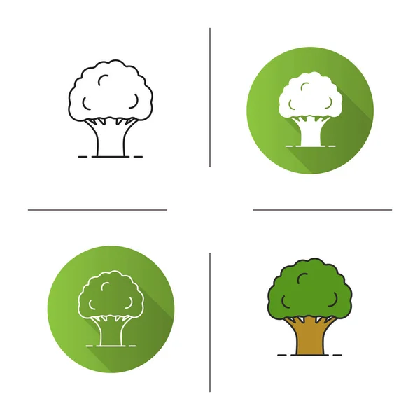 Set di icone alberi — Vettoriale Stock