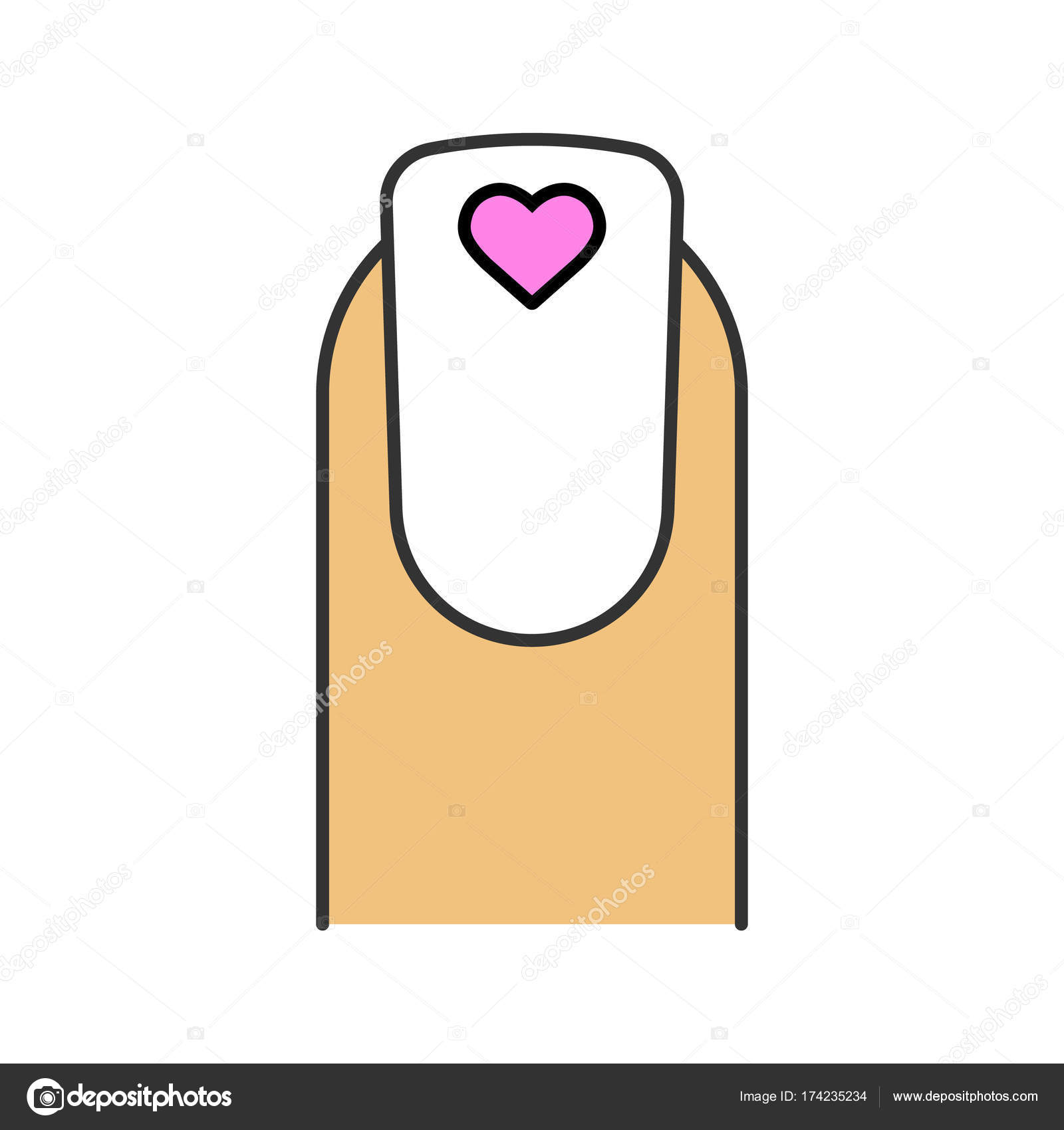 Nail Art Design Icon Stock Vector C Bsd 174235234 Nail Art Design Icon Stock Vector C Bsd 174235234