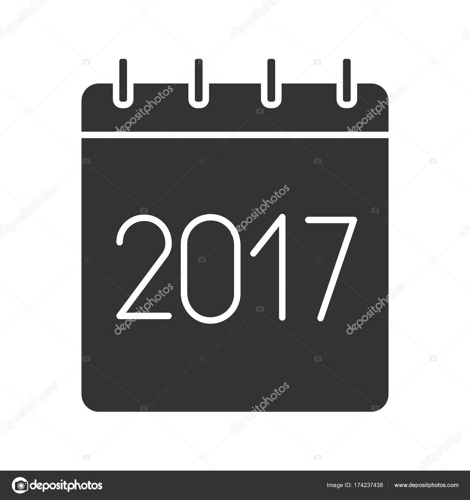 2017 annual calendar icon — Stock Vector © bsd 174237438