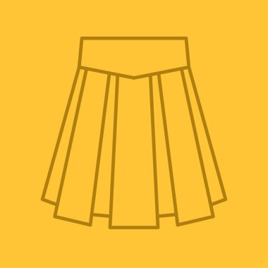 Etek doğrusal simgesi