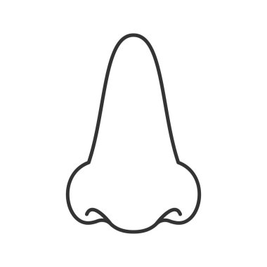 Burun doğrusal simgesi