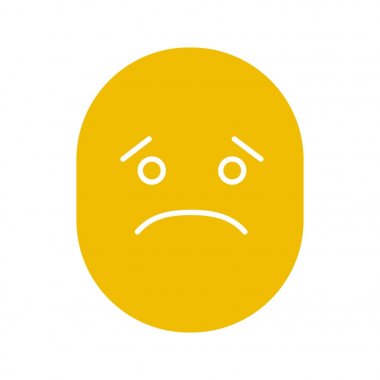 Hüzünlü gülümseme simgesi