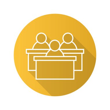 Seyirci düz doğrusal simgesi