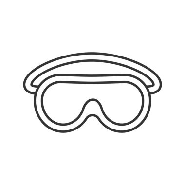 Gözlük doğrusal simgesi