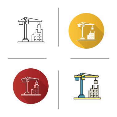 Kule Vinç Icons set