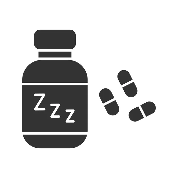 Schlaftabletten-Symbol — Stockvektor