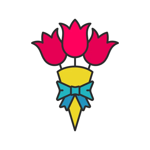 花アイコンの束 — ストックベクタ