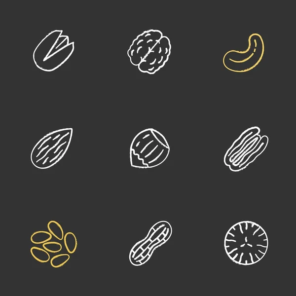 Noten typen icons set — Stockvector