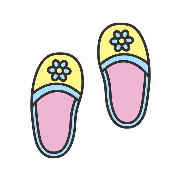Pantoufles de chambre icône — Image vectorielle