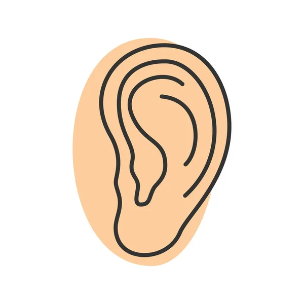 Ear 颜色图标 — 图库矢量图片