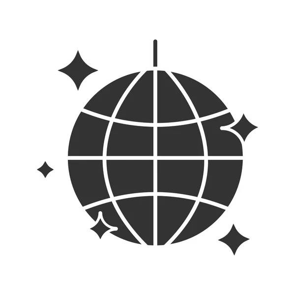 Disco bal pictogram — Stockvector