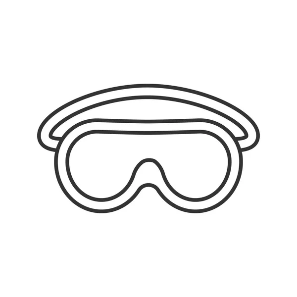 Goggles linear icon — Stock Vector