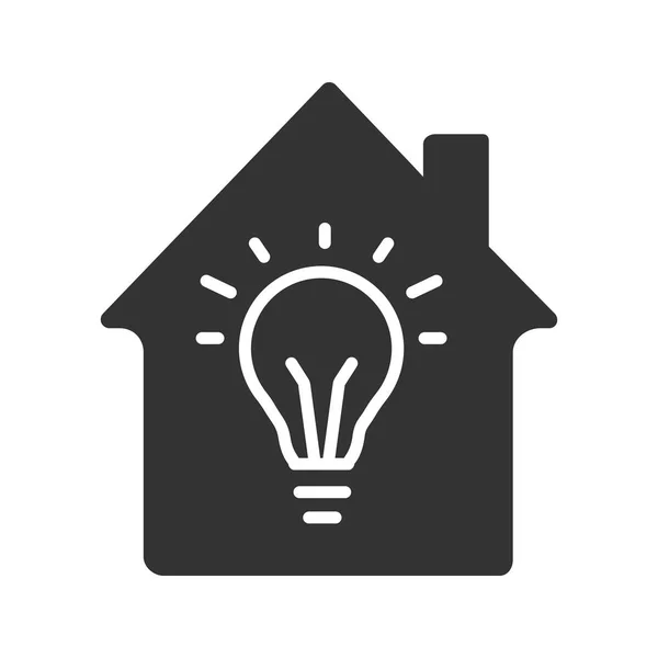 Icône d'électrification à domicile — Image vectorielle