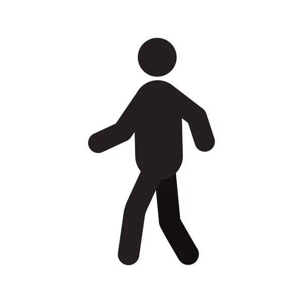 Hombre caminante icono — Vector de stock