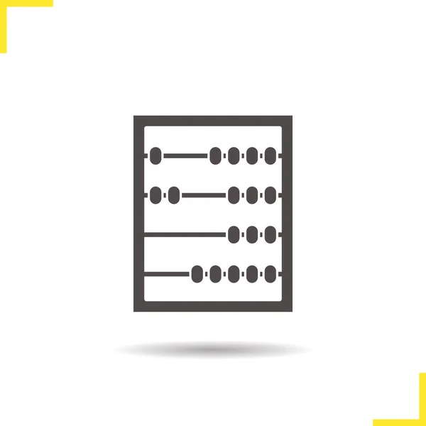 Abacus glyph pictogram — Stockvector