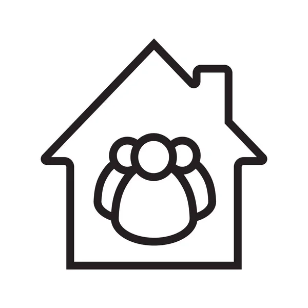 Family house  icon — Stock Vector