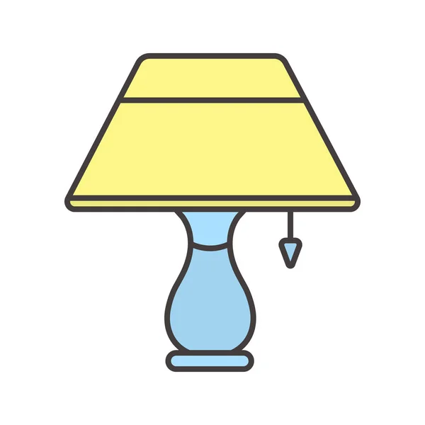 Tabelpictogram lamp — Stockvector