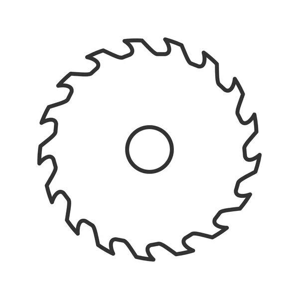 Circular saw blade icon — Stock Vector