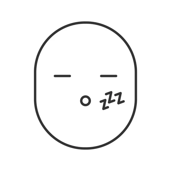 Спляча посмішка значок — стоковий вектор
