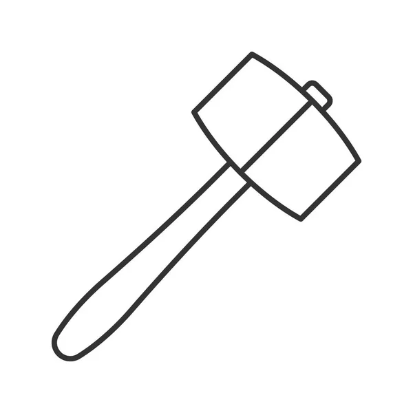 Icono de martillo de terrón — Vector de stock