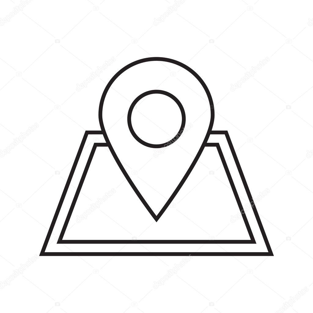 Building location pinpoint icon