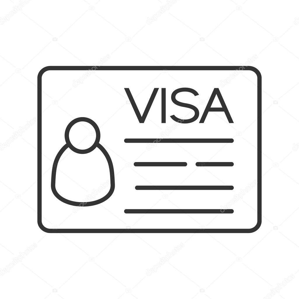 Travel visa icon — Stock Vector © bsd #174238108