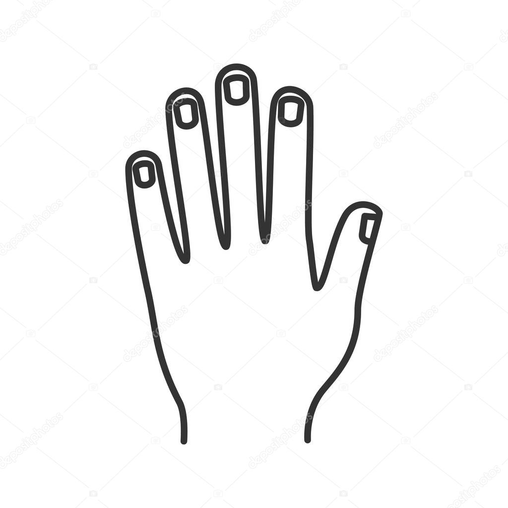 Man's hand icon