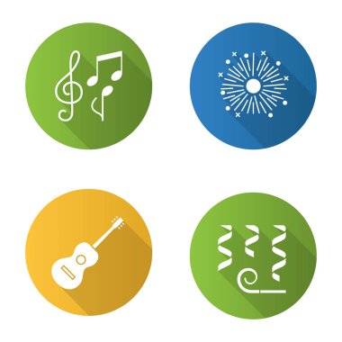 Parti aksesuarları Icons set