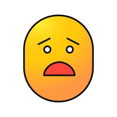 Korkmuş gülümseme simgesi