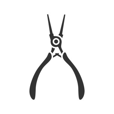 Yuvarlak burun pense simgesi