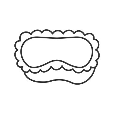 Uyku maskesi simgesi