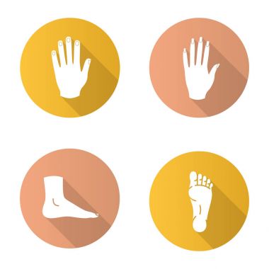Vücut parçaları Icons set