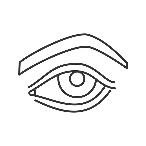 Ícone de olho de mulher —  Vetores de Stock