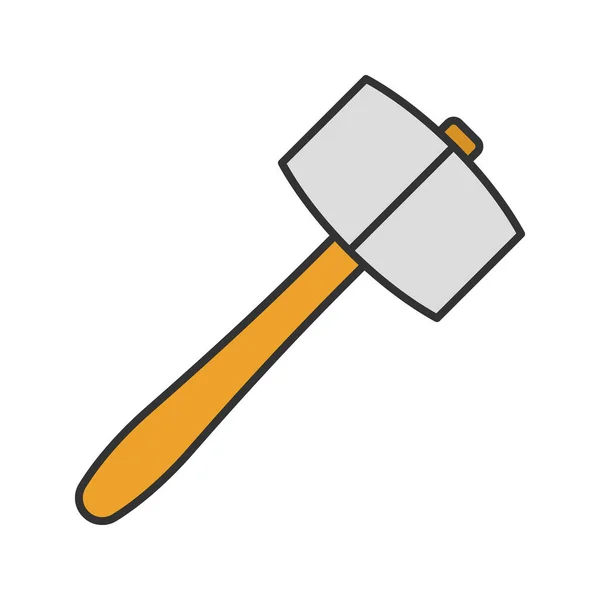 Icono de martillo de terrón — Vector de stock