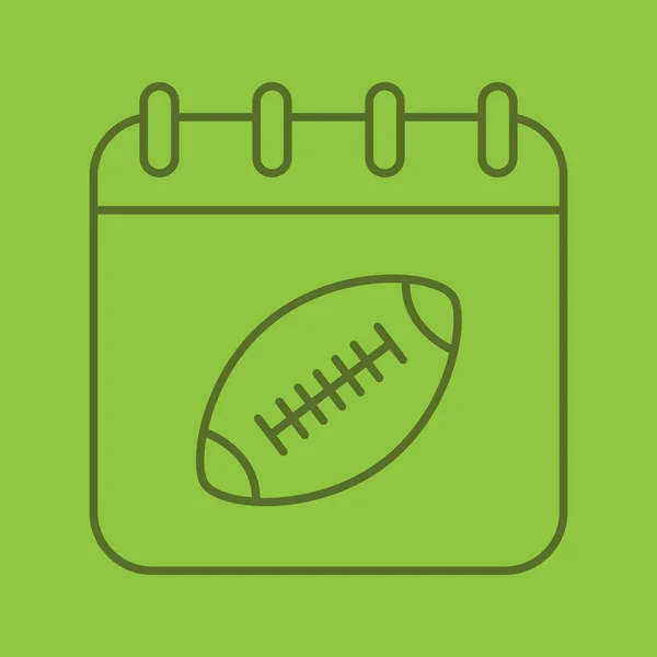Icône de date Super Bowl — Image vectorielle