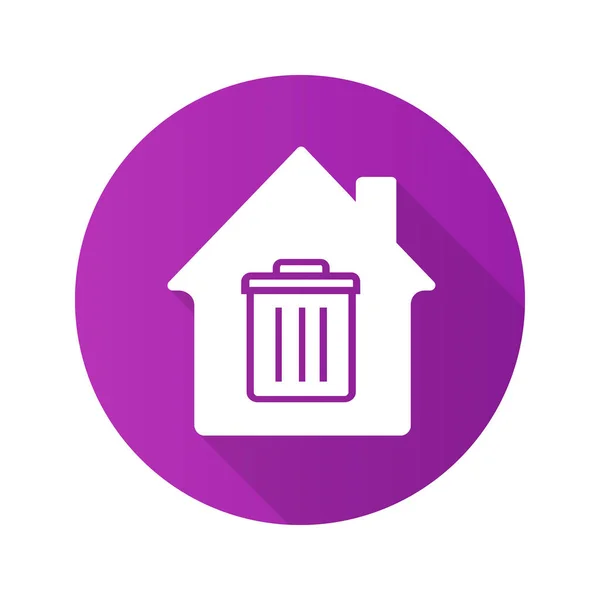 Ícone de serviço de remoção de lixo — Vetor de Stock