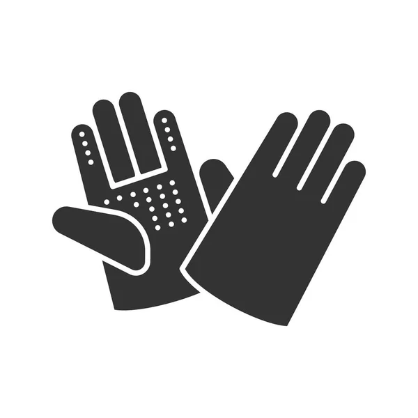 Construction gloves icon — Stock Vector