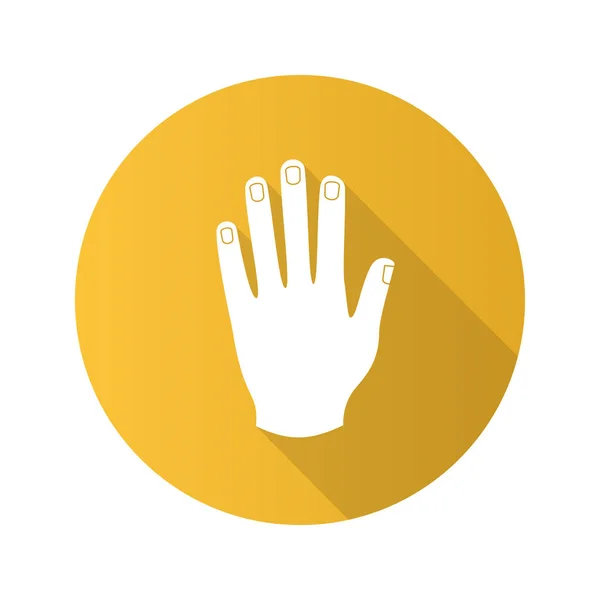 Icona della mano dell'uomo — Vettoriale Stock