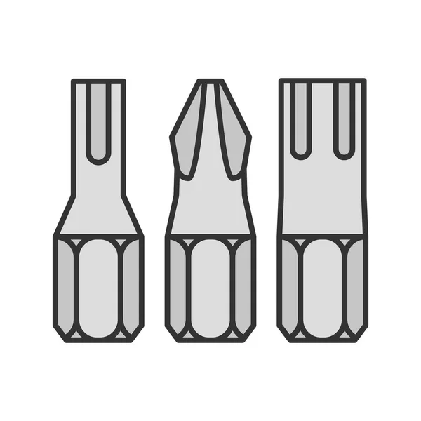 Rewdriver bits icon — стоковый вектор