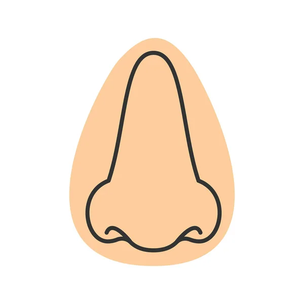 Icono de nariz humana — Vector de stock