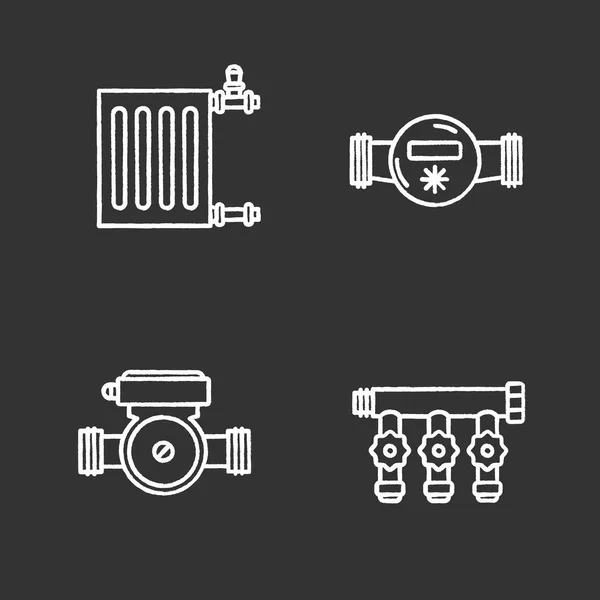 Conjunto de iconos de fontanería — Vector de stock