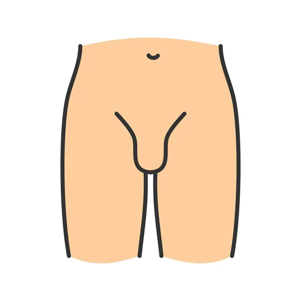 Male groin icon — Stock Vector