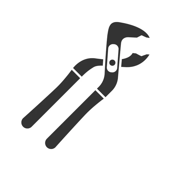 Tongue and groove pliers icon — Stock Vector