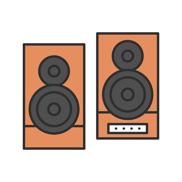 Lautsprecher-Farbsymbol — Stockvektor